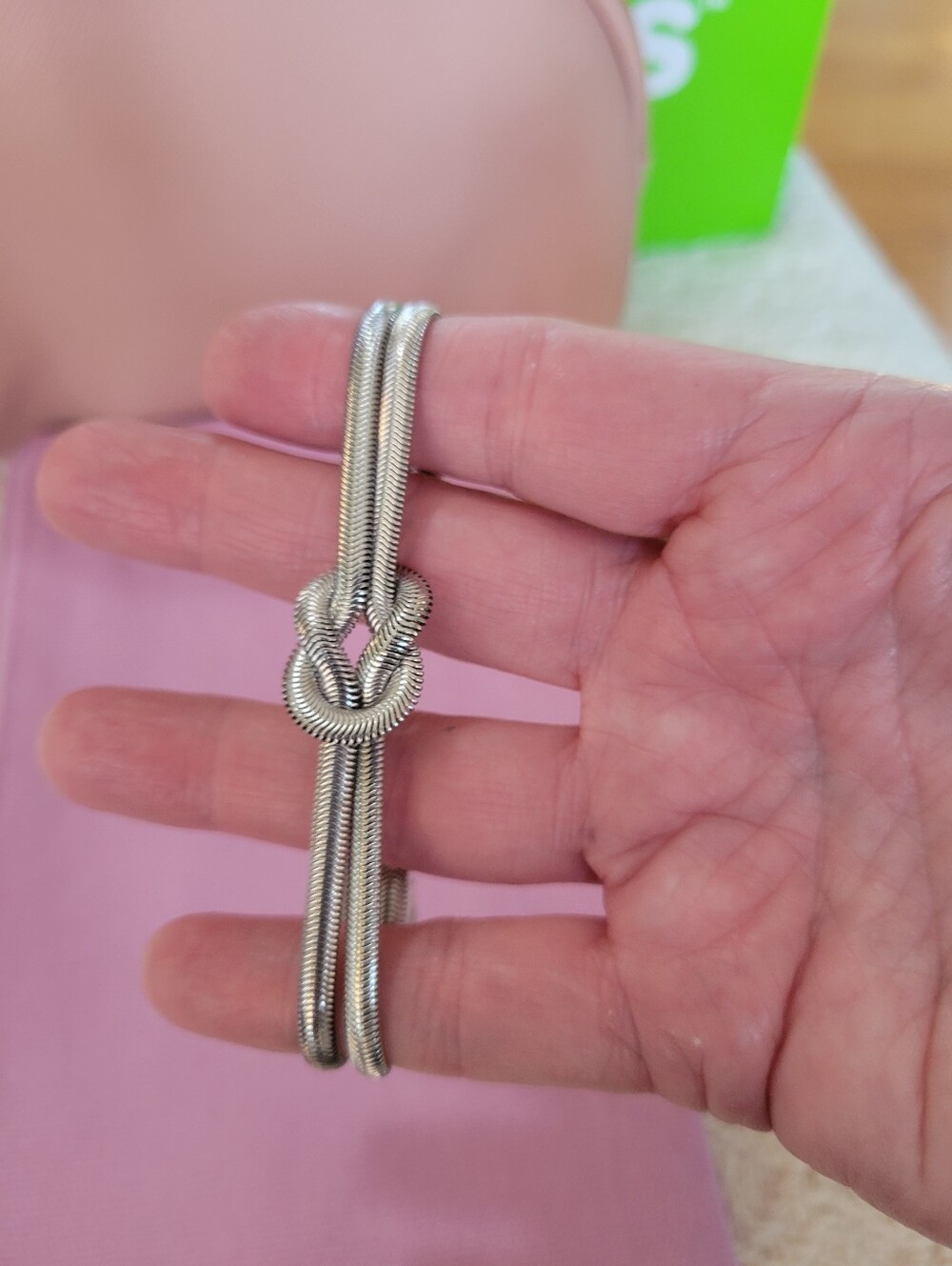 Silver Love Knot Women’s Bracelet